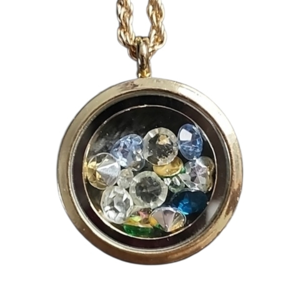 Goldtone Pendant Necklace Charms
